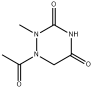 as-Triazine-3,5(2H,4H)-dione, 1-acetyldihydro-2-methyl- (7CI) Struktur