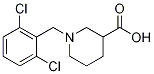 1-(2,6-DICHLORO-BENZYL)-PIPERIDINE-3-CARBOXYLIC ACID Struktur