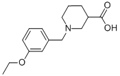 1-(3-ETHOXY-BENZYL)-PIPERIDINE-3-CARBOXYLIC ACID Struktur