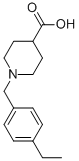 1-(4-ETHYL-BENZYL)-PIPERIDINE-4-CARBOXYLIC ACID Struktur