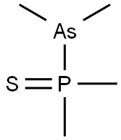 (Dimethylarsino)dimethylphosphine sulfide Struktur