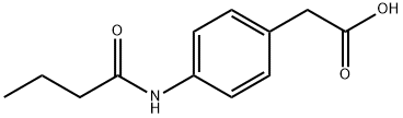 4-(丁酰氨基)苯基]乙酸 結(jié)構(gòu)式