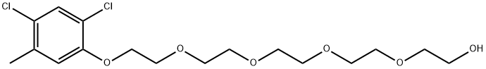 14-(2,4-dichloro-5-methylphenoxy)-3,6,9,12-tetraoxatetradecan-1-ol Struktur