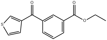 3-(3-CARBOETHOXYBENZOYL)THIOPHENE Struktur