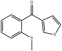 3-(2-THIOMETHYLBENZOYL)THIOPHENE Struktur