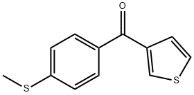 3-(4-THIOMETHYLBENZOYL)THIOPHENE Struktur