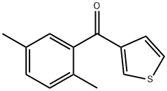 3-(2,5-DIMETHYLBENZOYL)THIOPHENE Struktur