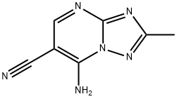 7-氨基-2-甲基-[1,2,4]三唑并[1,5-A]嘧啶-6-甲腈, 896666-78-7, 結(jié)構(gòu)式