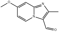 7-METHOXY-2-METHYL-IMIDAZO[1,2-A]PYRIDINE-3-CARBALDEHYDE Struktur