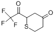 4H-Thiopyran-4-one, tetrahydro-2-(trifluoroacetyl)- (7CI) Struktur