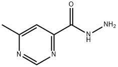 4-Pyrimidinecarboxylicacid,6-methyl-,hydrazide(7CI) Struktur