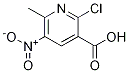 2-Chloro-6-Methyl-5-nitropyridine-3-carboxylic acid Struktur