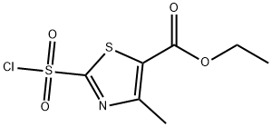 ETHYL 2-(CHLOROSULFONYL)-4-METHYL-1,3-THIAZOLE-5-CARBOXYLATE, 97 Struktur