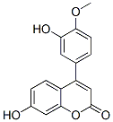 4-(3-Hydroxy-4-methoxyphenyl)-7-hydroxy-2H-1-benzopyran-2-one Struktur