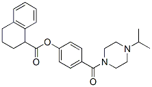 [4-(4-propan-2-ylpiperazine-1-carbonyl)phenyl] tetralin-1-carboxylate Struktur