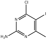 4-Chloro-5-iodo-6-methylpyrimidin-2-amine Struktur