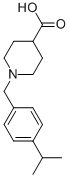 1-[[4-(1-METHYLETHYL)PHENYL]METHYL]-PIPERIDINE-4-CARBOXYLIC ACID Struktur