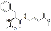 methyl 4-((N-acetylphenylalanyl)amino)but-2-enoate Struktur