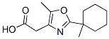 4-Oxazoleacetic acid, 5-methyl-2-(1-methylcyclohexyl)- Struktur