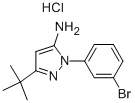 2-(3-BROMO-PHENYL)-5-TERT-BUTYL-2H-PYRAZOL-3-YLAMINE HYDROCHLORIDE Struktur