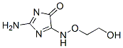 4H-Imidazol-4-one,  2-amino-5-[(2-hydroxyethoxy)amino]- Struktur