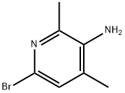 5-Amino-2-bromo-4,6-dimethylpyridine Struktur