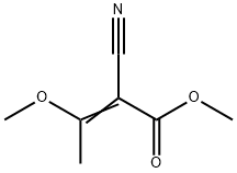 METHYL 2-CYANO-3-METHOXYCROTONATE Struktur