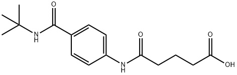 5-{4-[(tert-butylamino)carbonyl]anilino}-5-oxopentanoic acid Struktur