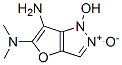 1H-Furo[3,2-c]pyrazole-5,6-diamine,  1-hydroxy-N,N-dimethyl-,  2-oxide  (9CI) Struktur