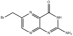 2-AMino-6-(broMoMethyl)-4(3H)-pteridinone Struktur