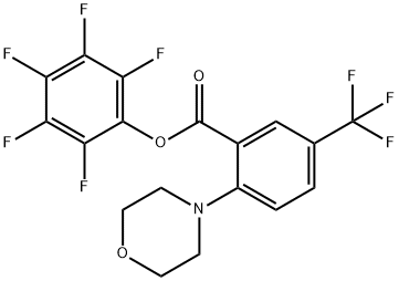 PENTAFLUOROPHENYL 2-MORPHOLINO-5-(TRIFLUOROMETHYL)BENZOATE price.