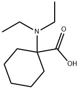 1-(diethylamino)cyclohexanecarboxylic acid Struktur