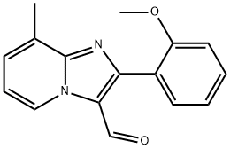 2-(2-methoxyphenyl)-8-methylimidazo[1,2-a]pyridine-3-carbaldehyde Struktur