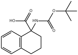 1-TERT-BUTOXYCARBONYLAMINO-1,2,3,4-TETRAHYDRO-NAPHTHALENE-1-CARBOXYLIC ACID Struktur