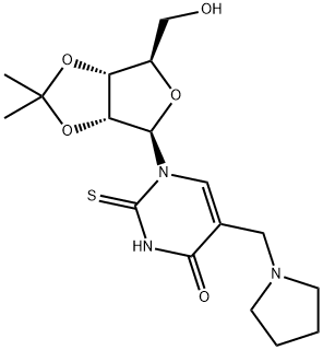 2',3'-O-Isopropylidene-5-pyrrolidinoMethyl-2-thiouridine Struktur