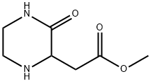 methyl 2-[(2S)-3-oxo-2,4,5,6-tetrahydropyrazin-2-yl]acetate Struktur