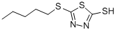 5-PENTYLTHIO-1,3,4-THIADIAZOLE-2-THIOL Struktur