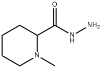 2-Piperidinecarboxylic  acid,  1-methyl-,  hydrazide Struktur