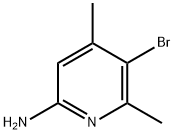 2-AMINO-5-BROMO-4 6-DIMETHYLPYRIDINE Struktur