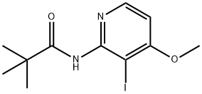 N-(3-IODO-4-METHOXY-PYRIDIN-2-YL)-2,2-DIMETHYL-PROPIONAMIDE Struktur