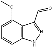 1H-Indazole-3-carboxaldehyde, 4-Methoxy- Struktur