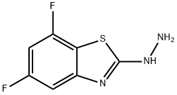 5,7-DIFLUORO-2(3H)-BENZOTHIAZOLONEHYDRAZONE Struktur