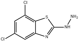 5,7-DICHLORO-2(3H)-BENZOTHIAZOLONEHYDRAZONE Struktur