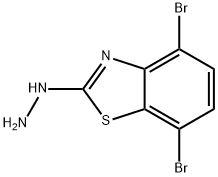 4,7-DIBROMO-2(3H)-BENZOTHIAZOLONEHYDRAZONE Struktur