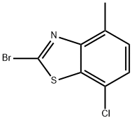 2-BROMO-7-CHLORO-4-METHYLBENZOTHIAZOLE Struktur