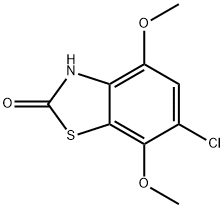 6-CHLORO-4,7-DIMETHOXY-2(3H)-BENZOTHIAZOLONE Struktur