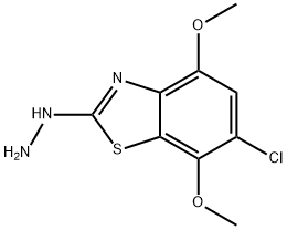 6-CHLORO-4,7-DIMETHOXY-2(3H)-BENZOTHIAZOLONEHYDRAZONE Struktur