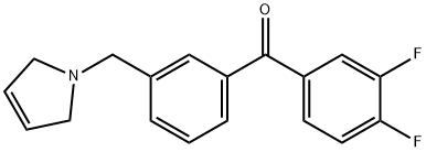 3,4-DIFLUORO-3'-(3-PYRROLINOMETHYL) BENZOPHENONE price.