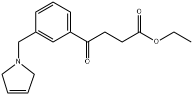 ETHYL 4-OXO-4-[3-(3-PYRROLINOMETHYL)PHENYL]BUTYRATE Struktur