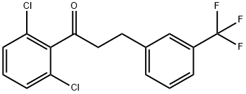 2',6'-DICHLORO-3-(3-TRIFLUOROMETHYLPHENYL)PROPIOPHENONE Struktur